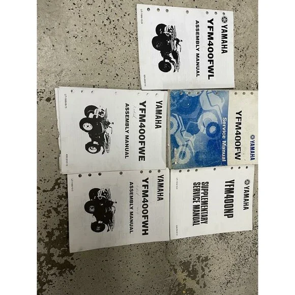1996 1997 1998 1999 2000 Yamaha YFM400FW Shop Service Repair Manual OEM Set +